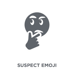 Suspect emoji icon from Emoji collection.