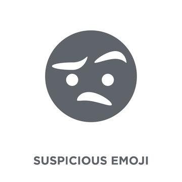 Suspicious Emoji Icon From Emoji Collection.