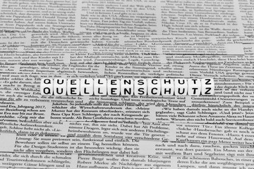 Obraz premium Quellenschutz