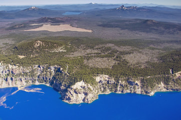 Obraz premium North rim of Crater Lake National Park