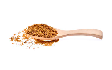 brown sugar isolated on white background