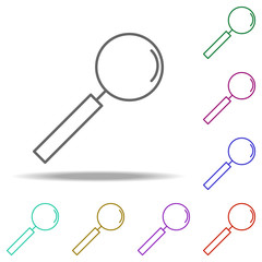 search magnifier icon. Elements of business in multi color style icons. Simple icon for websites, web design, mobile app, info graphics