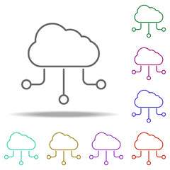 cloud storage icon. Elements of business in multi color style icons. Simple icon for websites, web design, mobile app, info graphics