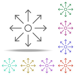 direction icon. Elements of business in multi color style icons. Simple icon for websites, web design, mobile app, info graphics