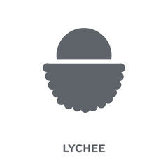 Fototapeta premium Lychee icon from Fruit and vegetables collection.