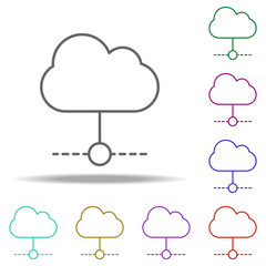 cloud storage connection icon. Elements of business in multi color style icons. Simple icon for websites, web design, mobile app, info graphics