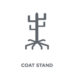 Coat stand icon from Furniture and household collection.