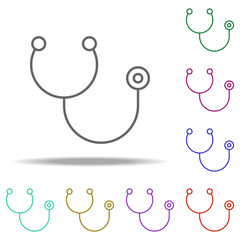 stethoscope icon. Elements of medical in multi color style icons. Simple icon for websites, web design, mobile app, info graphics