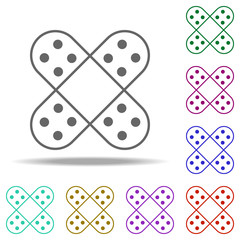 plaster icon. Elements of medical in multi color style icons. Simple icon for websites, web design, mobile app, info graphics