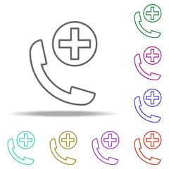 Obraz premium call icon. Elements of medical in multi color style icons. Simple icon for websites, web design, mobile app, info graphics
