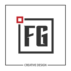 Initial Letter FG Logo Template Design
