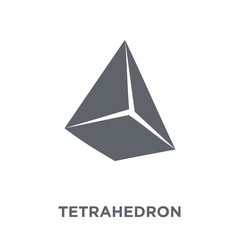 Tetrahedron icon from Geometry collection.