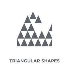 Triangular shapes forming waves icon from Geometry collection.