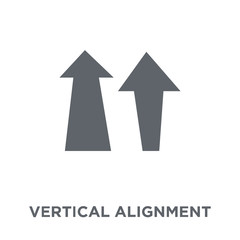 Vertical alignment icon from Geometry collection.