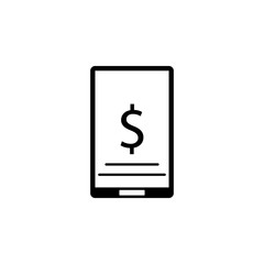 Online payment, phone icon. Element of business. Premium quality graphic design icon. Signs and symbols collection icon for websites, web design, mobile app