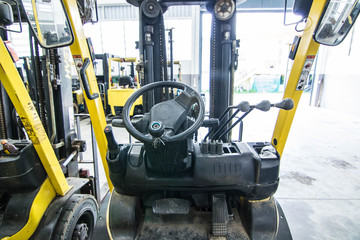 Steering wheel control and Cabin forklift