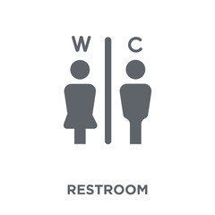 Restroom icon from Hotel collection.