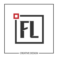 Initial Letter FL Logo Template Design