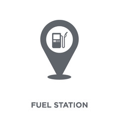 Fuel station icon from Industry collection.