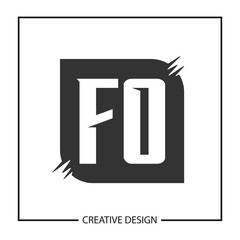 Initial Letter FO Logo Template Design