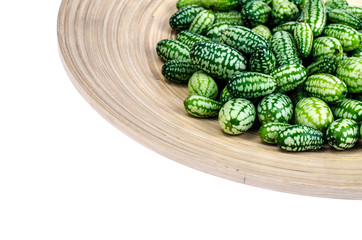 Fruits of Melothria, vegetarian food
