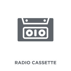 Radio cassette icon from  collection.