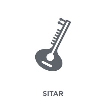 Sitar Icon From  Collection.