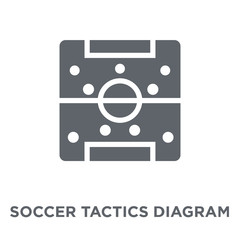 Soccer tactics diagram icon from Productivity collection.