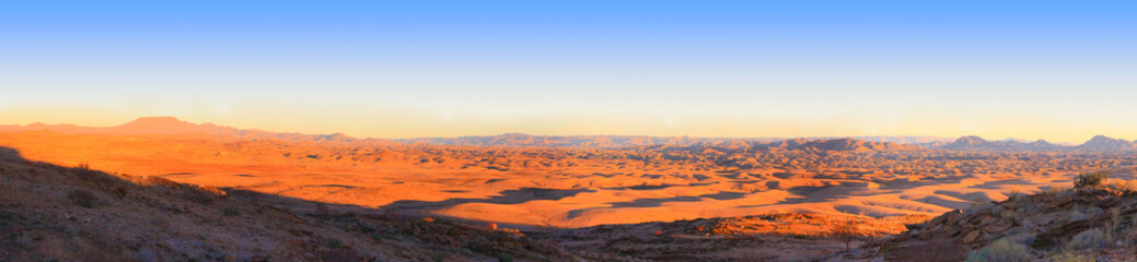 Fototapeta na wymiar Mountain desert Namib / The view from the road on the Mountain desert Namib