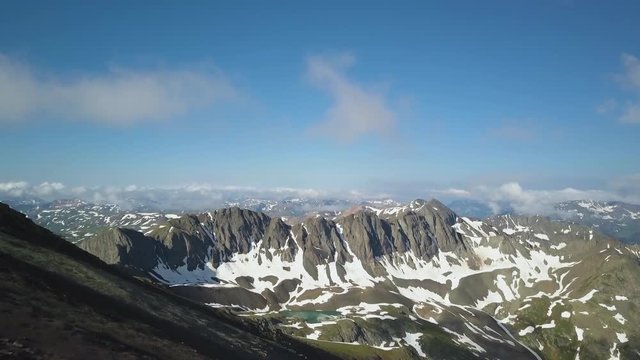 4k Aerial drone footage.  San Juan Range, Colorado Rocky Mountains.