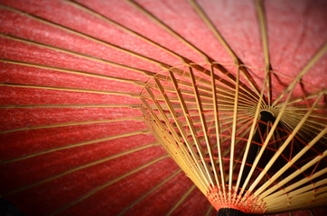 和傘の内側　
