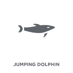 Jumping Dolphin icon from Summer collection.