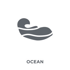 Ocean icon from Summer collection.