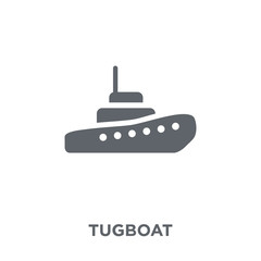 Fototapeta premium tugboat icon from Transportation collection.