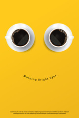Coffee Poster Advertisement Flayers Vector Illustration

