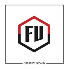 Initial Letter FV Logo Template Design