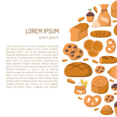 Vector cartoon pastry bakery shop