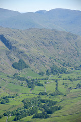 Obraz premium Great Langdale from summit of Pike of Blisco, Lake District