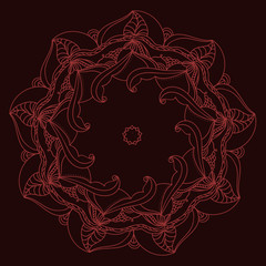 abstract background with oriental ornament