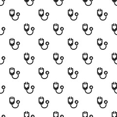 Stethoscope pattern vector seamless repeating for any web design
