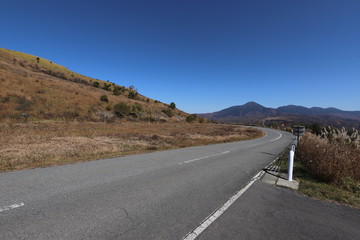 白樺湖の秋景色