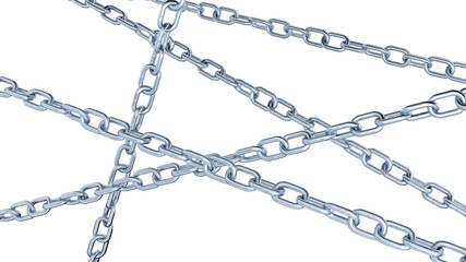 Five Long Metal Chains