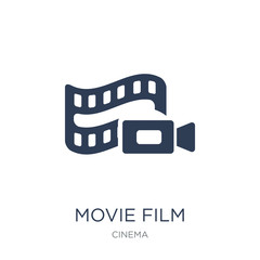 Movie Film icon. Trendy flat vector Movie Film icon on white background from Cinema collection