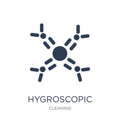 Hygroscopic icon. Trendy flat vector Hygroscopic icon on white background from Cleaning collection
