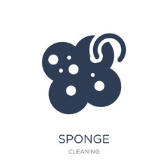Sponge icon. Trendy flat vector Sponge icon on white background from Cleaning collection