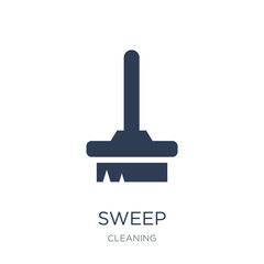 Sweep icon. Trendy flat vector Sweep icon on white background from Cleaning collection