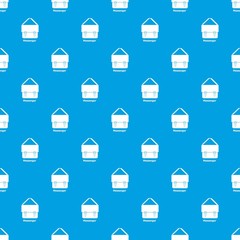 Messenger bag pattern vector seamless blue repeat for any use