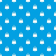 Kelly bag pattern vector seamless blue repeat for any use