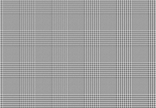 Motif Tissu Lainage Pied de Poule gris