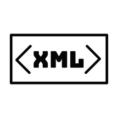 Xml vector icon